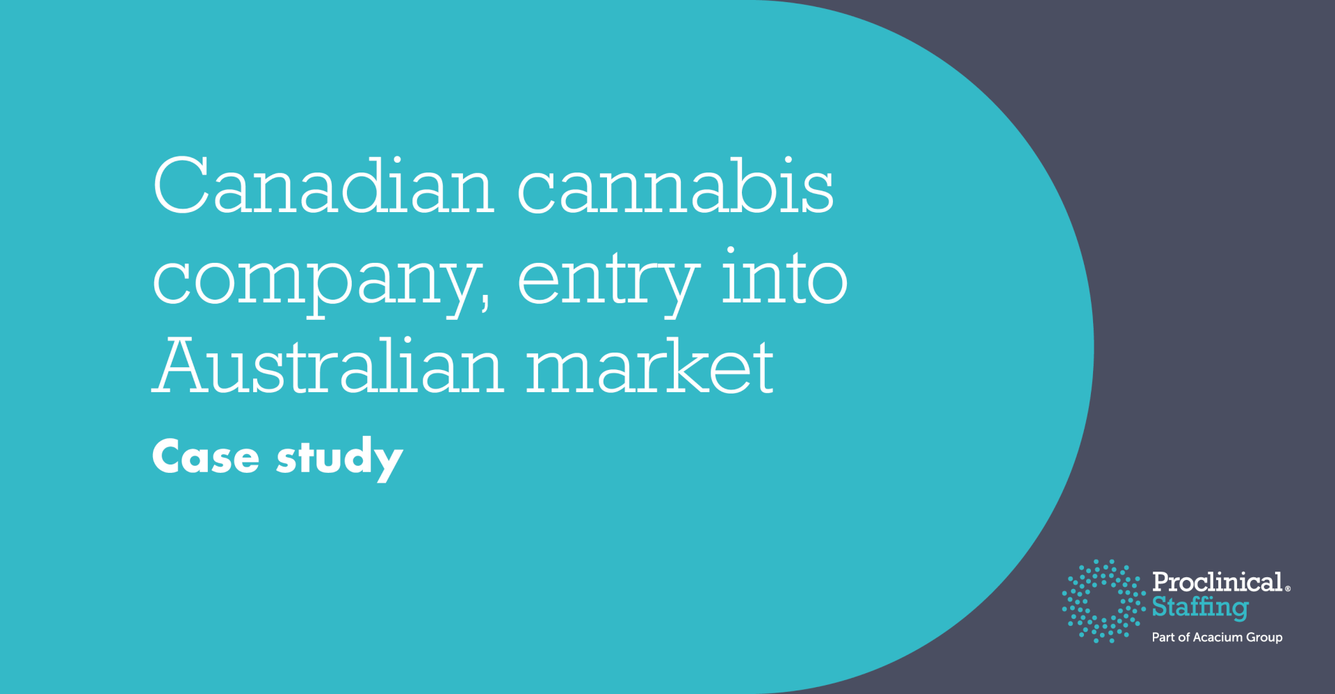 Canadian cannabis company, entry into Australian market