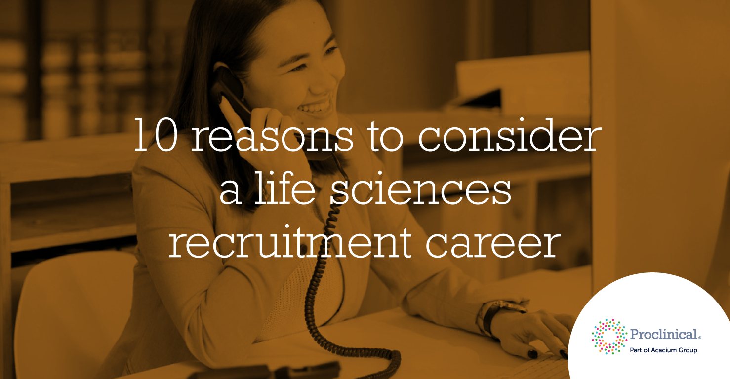 10 reasons to consider a life sciences recruitment career | Recruitment consultant on the phone