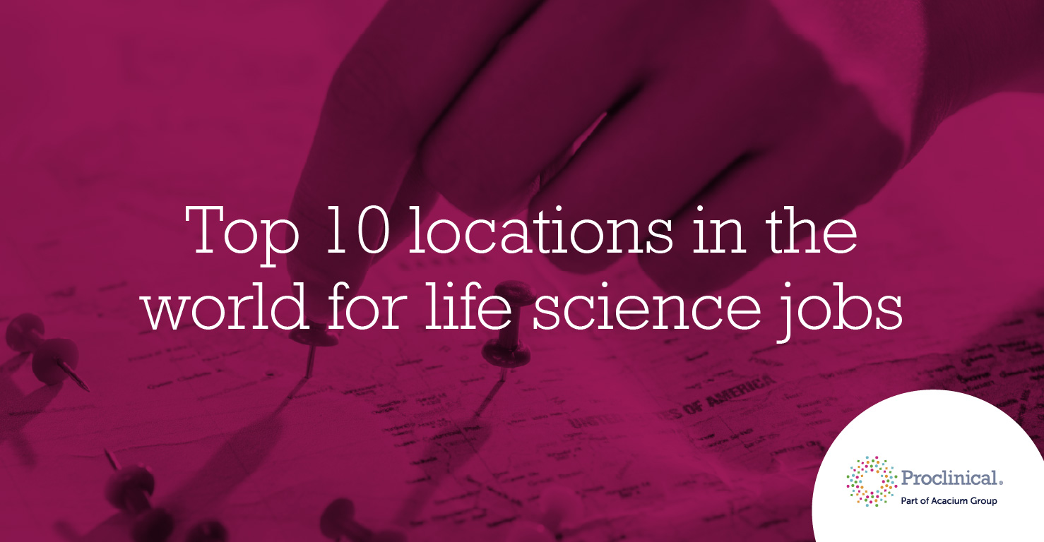 Top 10 locations in the world for life science jobs