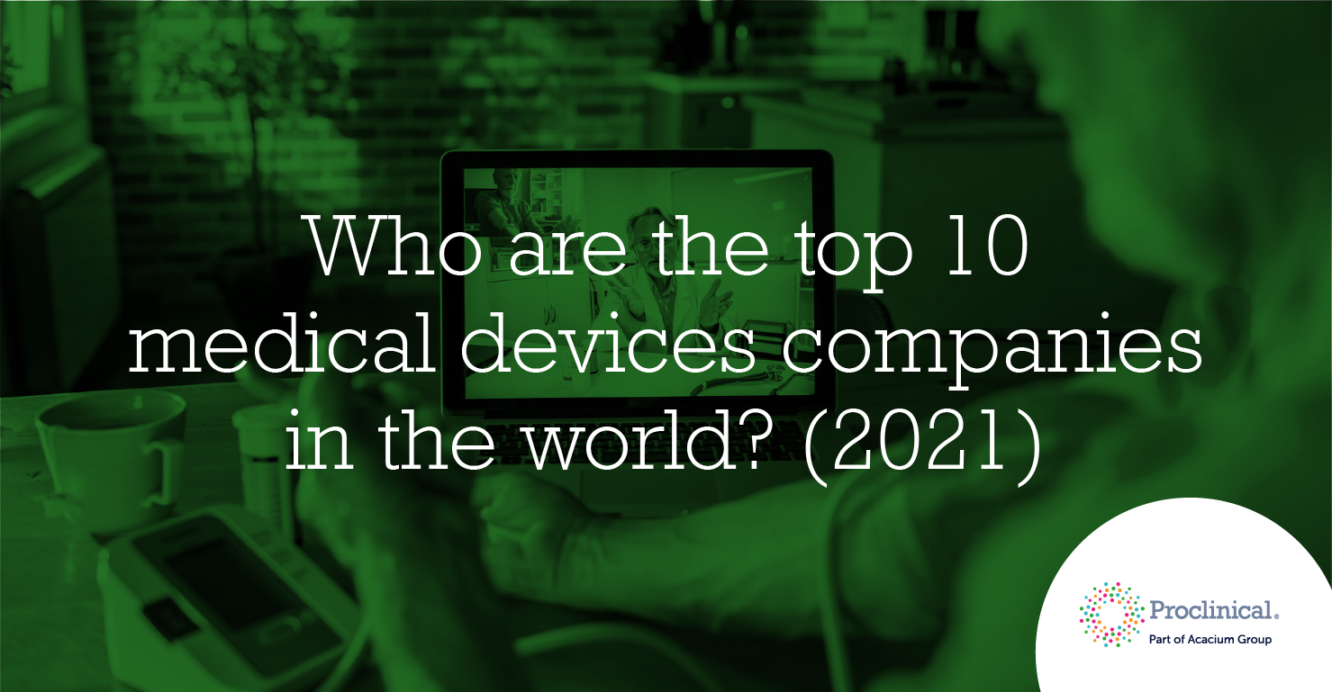 who are the top medical device companies in the world in 2021