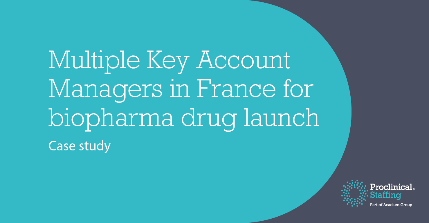 Multiple Key Account Managers in France for biopharma drug launch