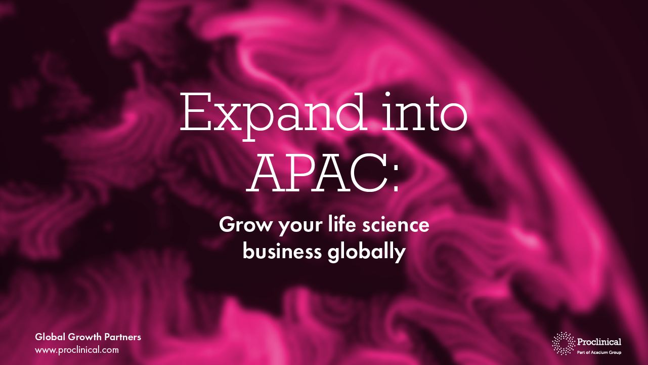 Expand life sciences company into Asia Pacific