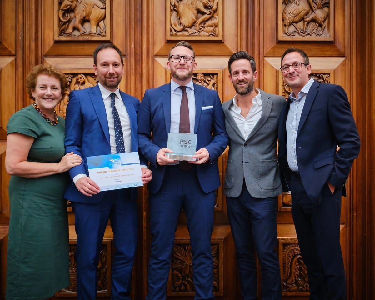 Proclinical receives APSCo International Recruitment Company of the Year award