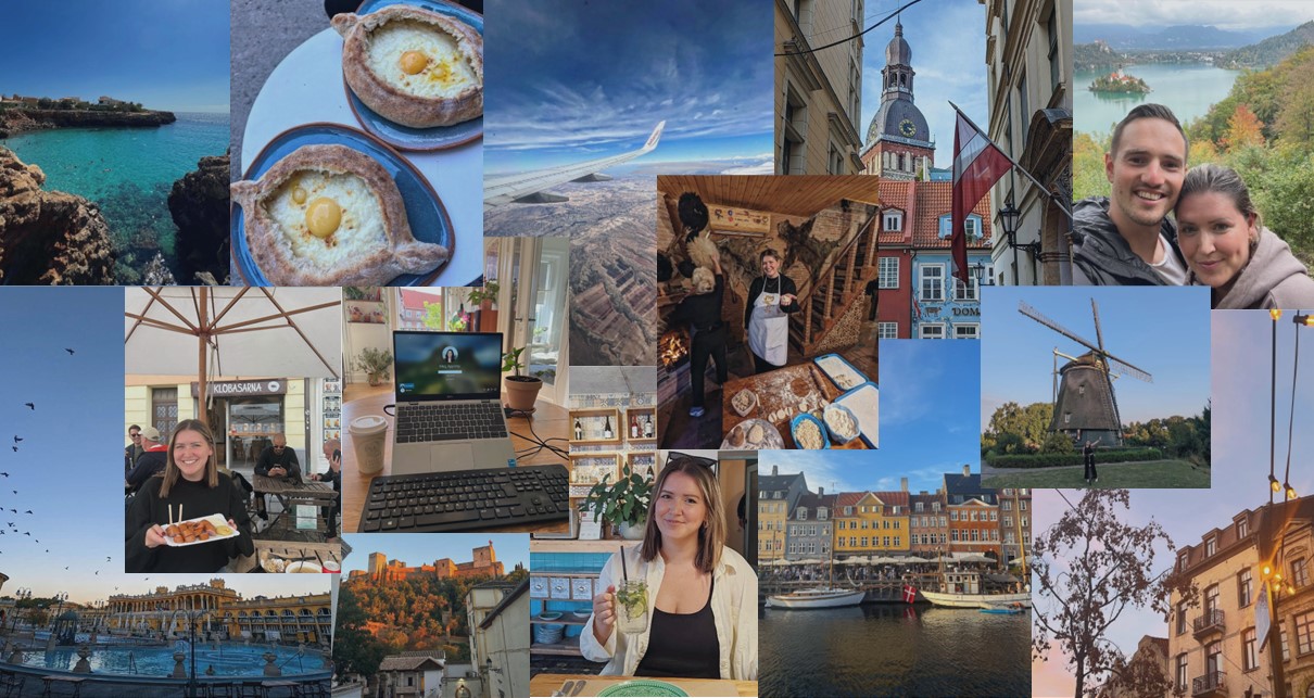 Collage of European travels