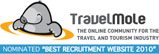 Nominated Best Recruitment Website 2010 at the TravelMole Web Awards