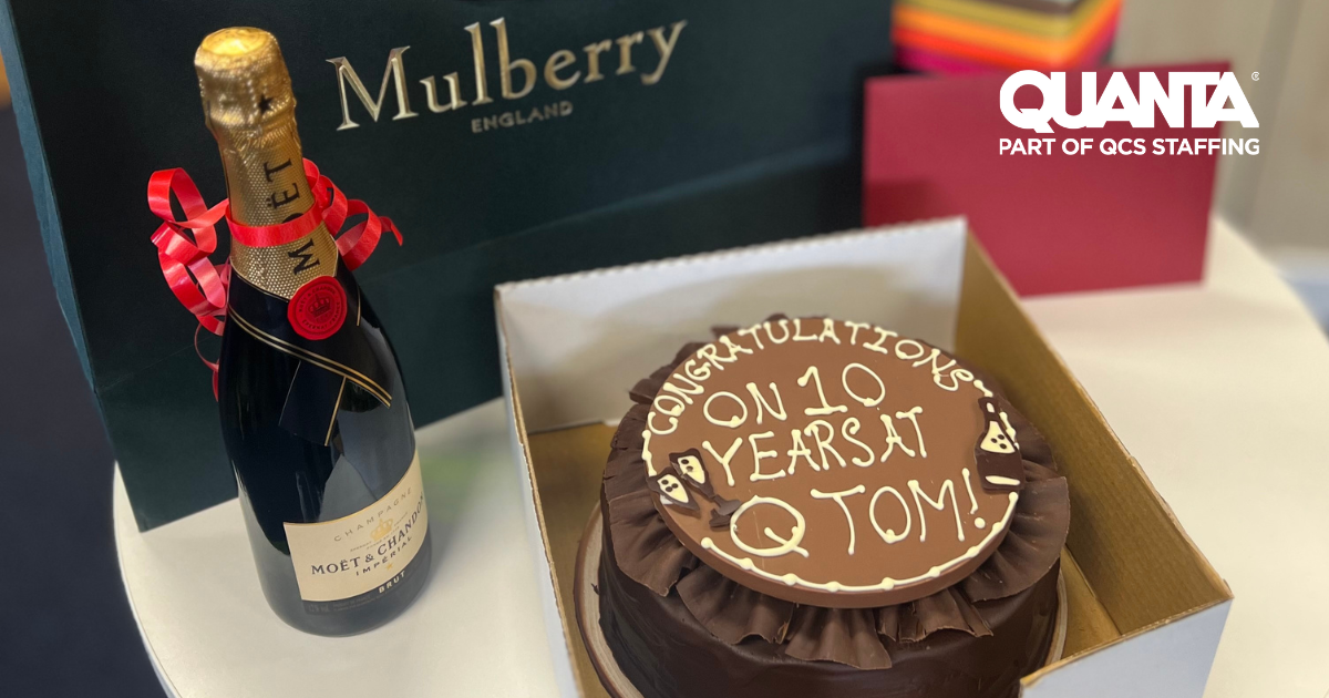 Tom's 10 years at QCS Staffing