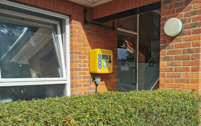 defibrillator at QCS Staffing