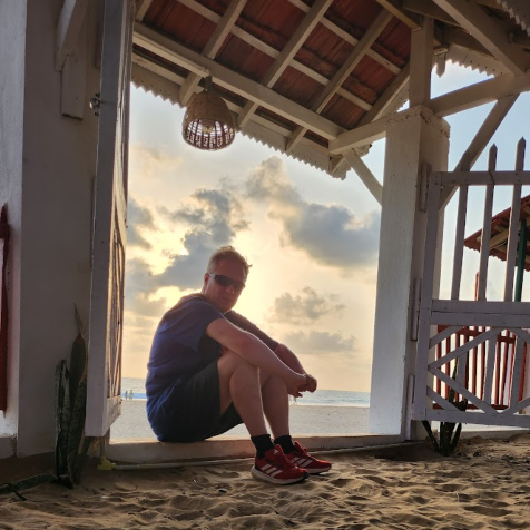 Photo of Peter near the beach