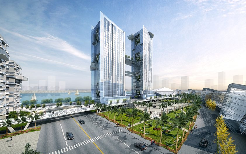 image of plans for development in Zhuhai, China