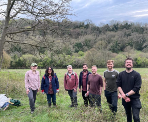 Photo of Dan volunteering