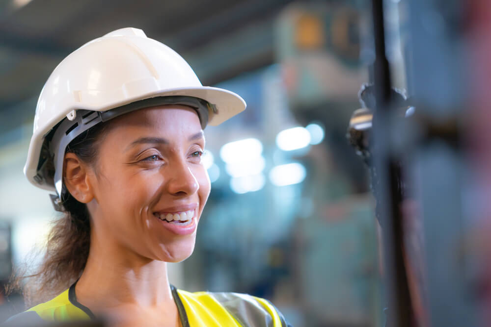 Image of a senior engineer wearing safety clothing