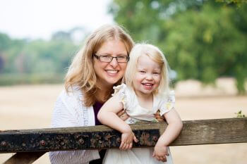 Photo of Claire with her daughter