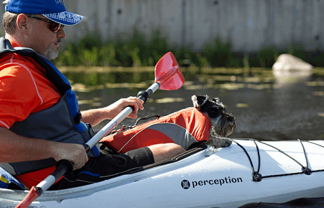 image of William in a kayak