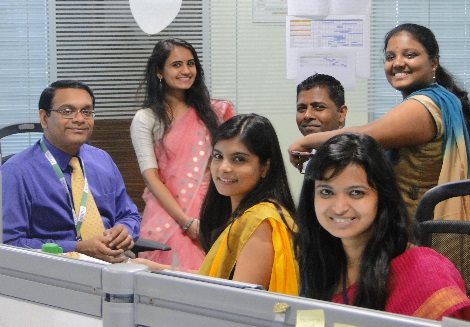 this is a image of employees in office