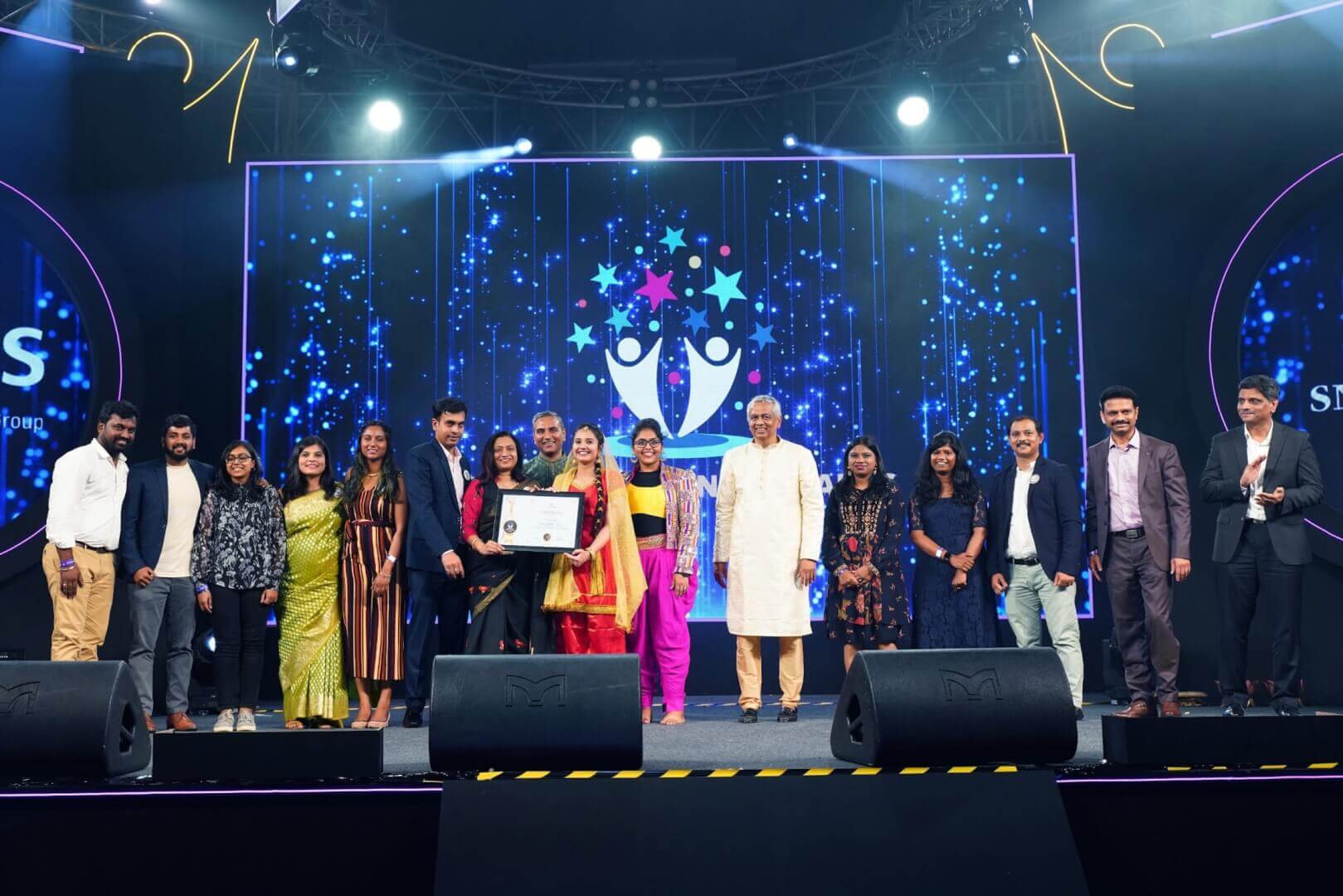 Image showcasing ED&I Team winning India CEO's award at Annual India Excellence Awards.