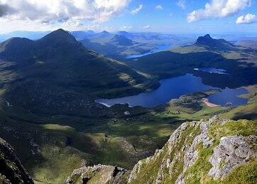 mountains and lake