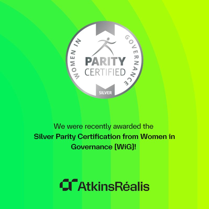 AtkinsRéalis awarded the Silver Parity Certification from Women in Governance