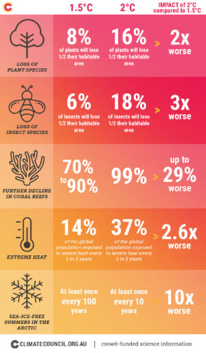 image showing the detrimental effects rising temperatures can have on the environment