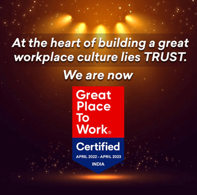 Image showcasing Atkins India Great Place to work accreditation badge