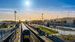 Dublin transportation hub for tram, train and bus in Broombridge station