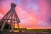 Teepee at sunset