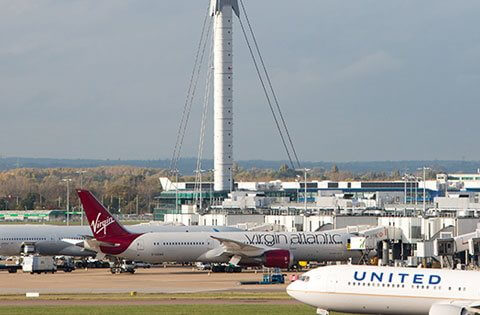 A photo of Heathrow Airport