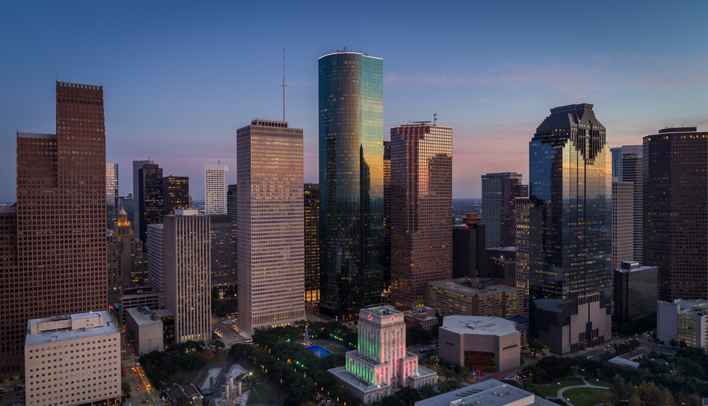 skyline of Houston