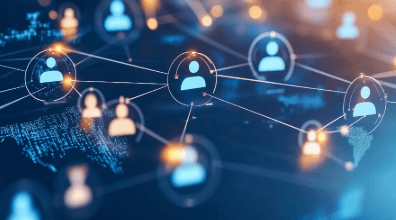 Diagram of people around the world