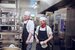 two kitchen managers in the kitchen smiling