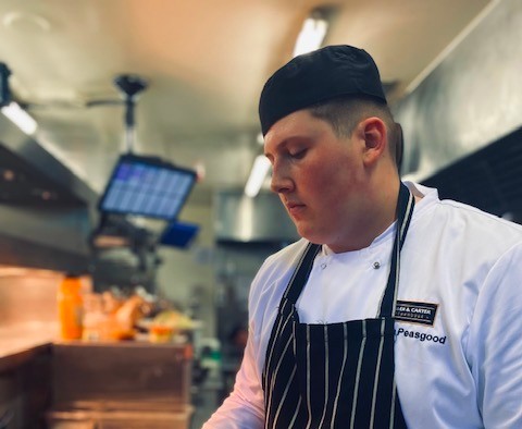 Kitchen chef's preparing a meal