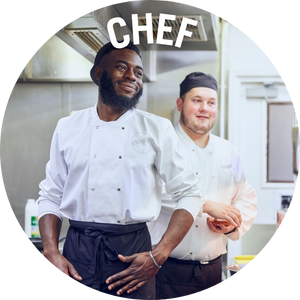 Chefs stand in an O'Neill's kitchen. Link to Christmas Chef Jobs