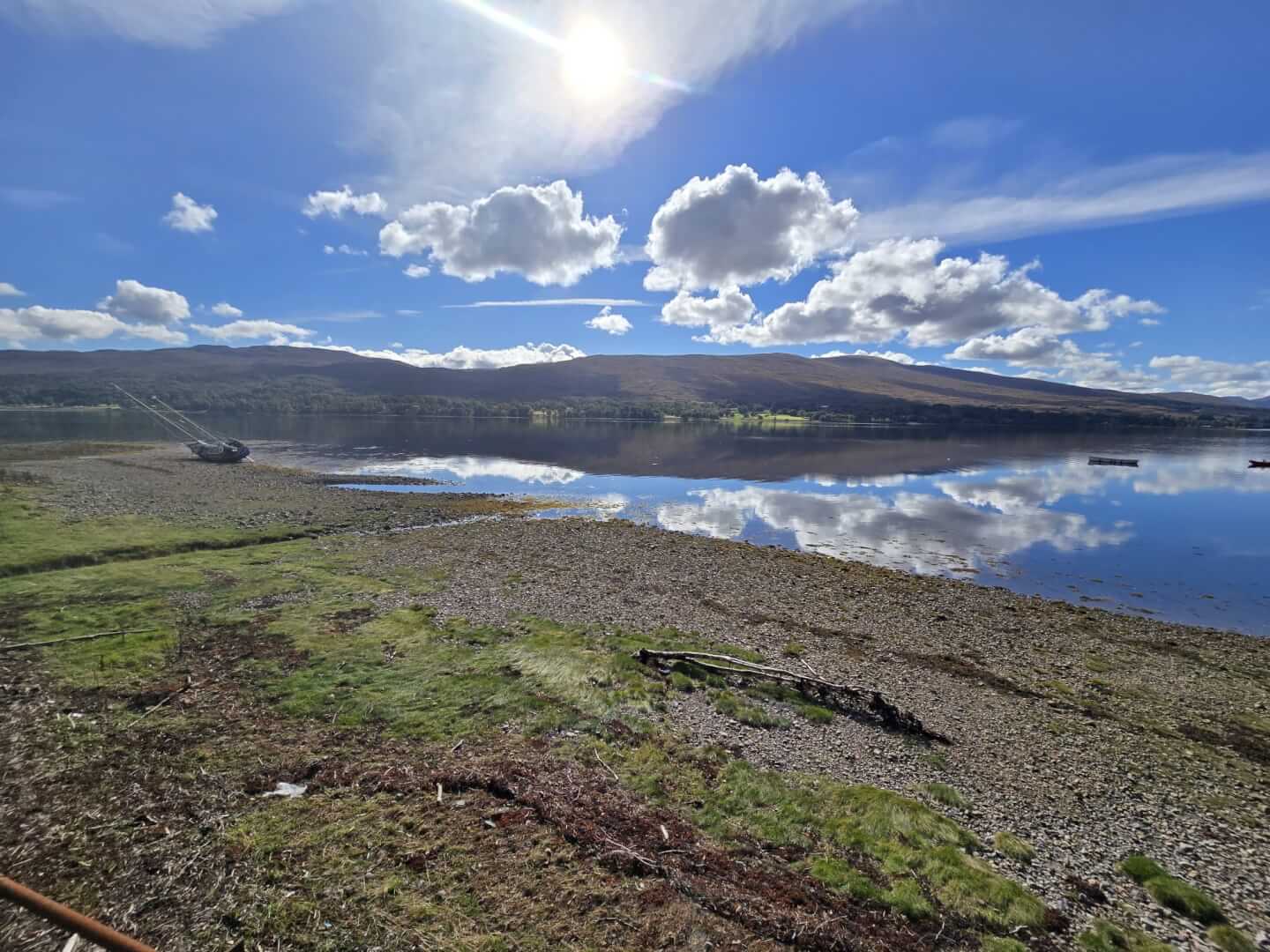 Image of scottish hills and lake 