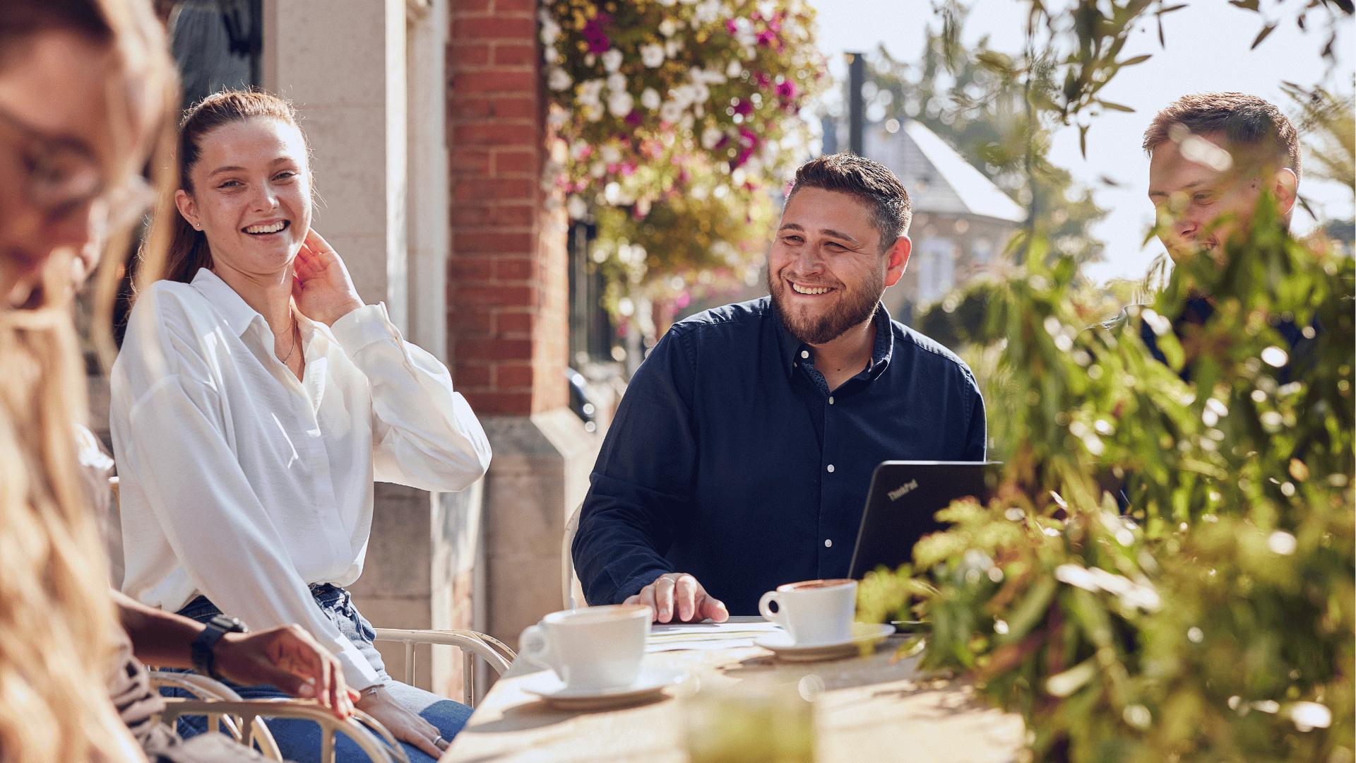 wine glasses hanging up in restaurant