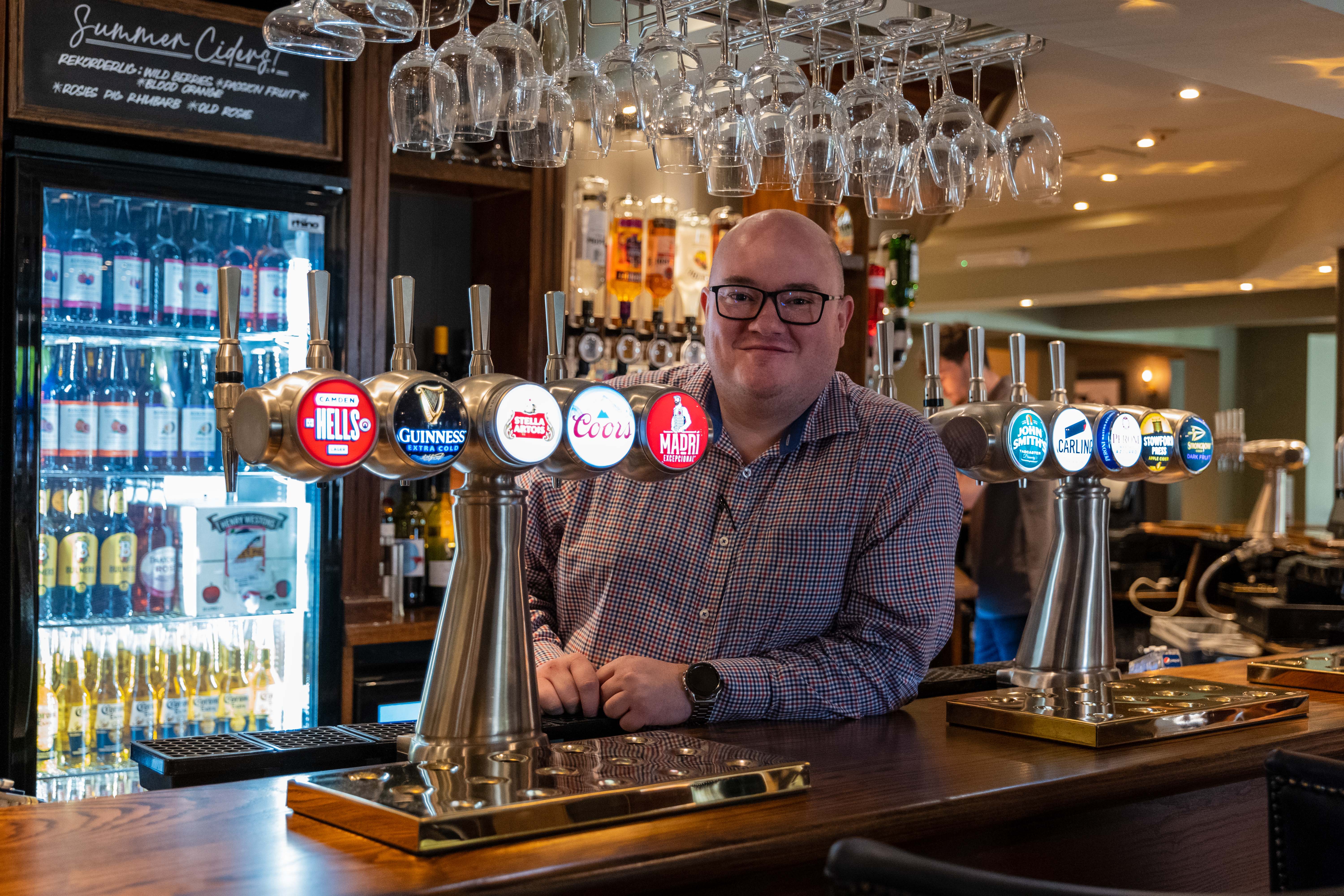 image of David at the pub 