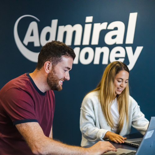 colleagues at a laptop