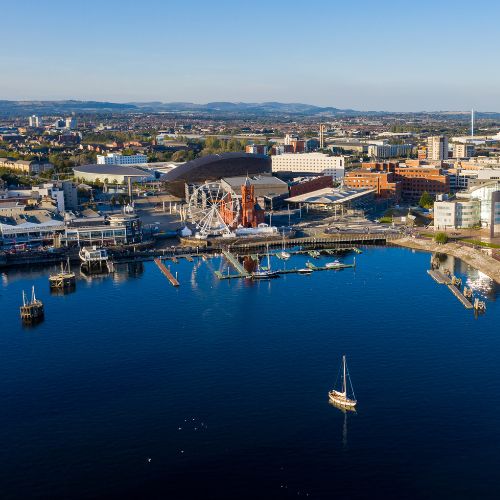 Cardiff aerial view