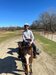 Admiral colleague riding a horse during USA road trip