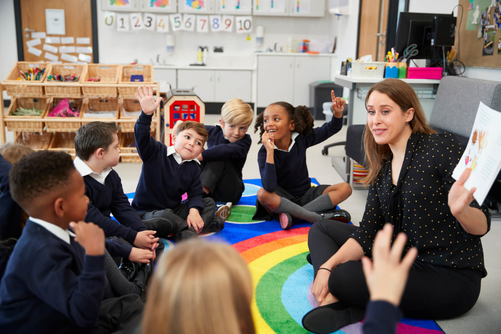 Nursery Children with a Teacher