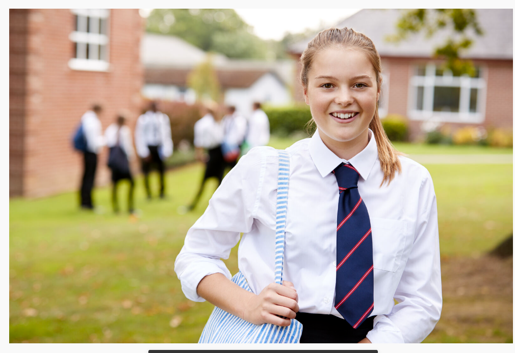 Pupil in school grounds