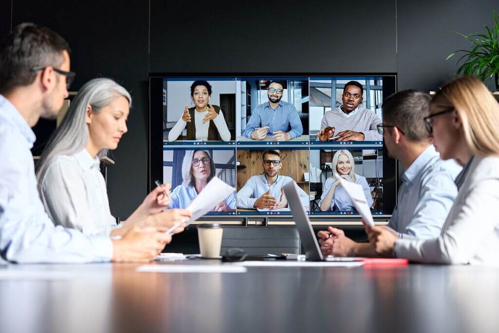 teamwork in the conference room