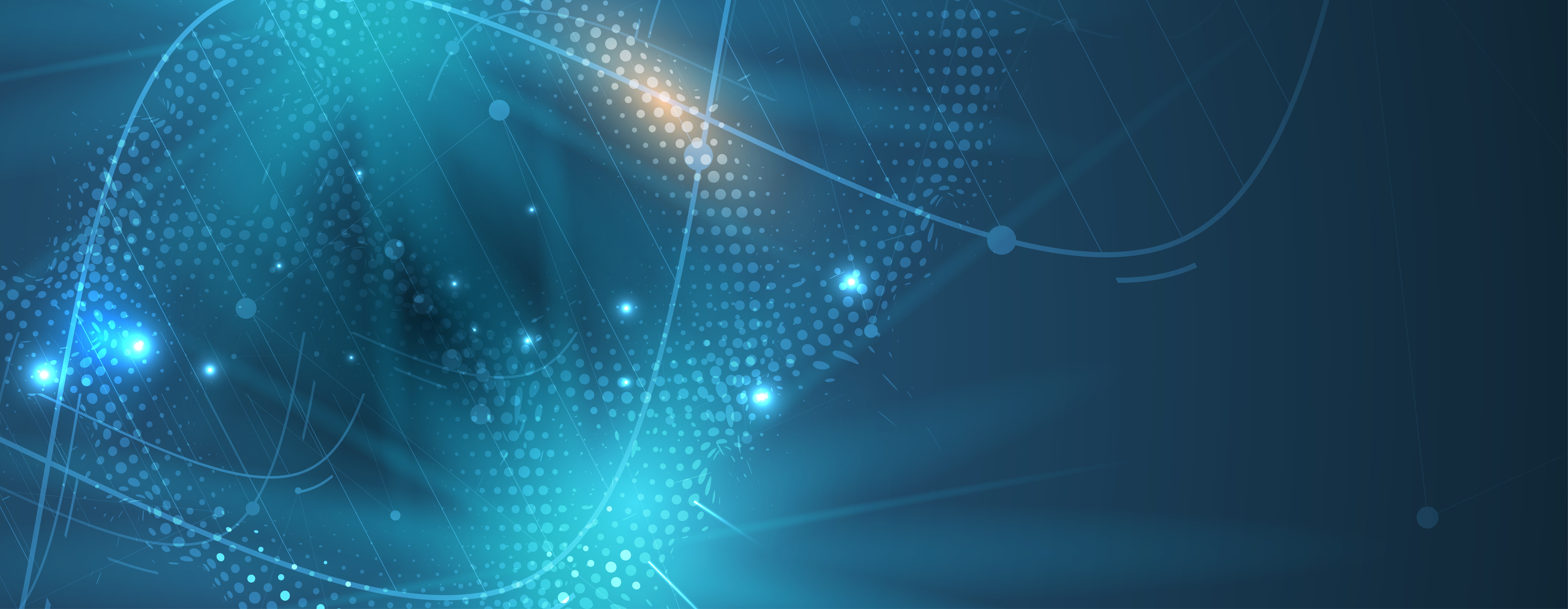 blue dots linked up in the shape of a wave