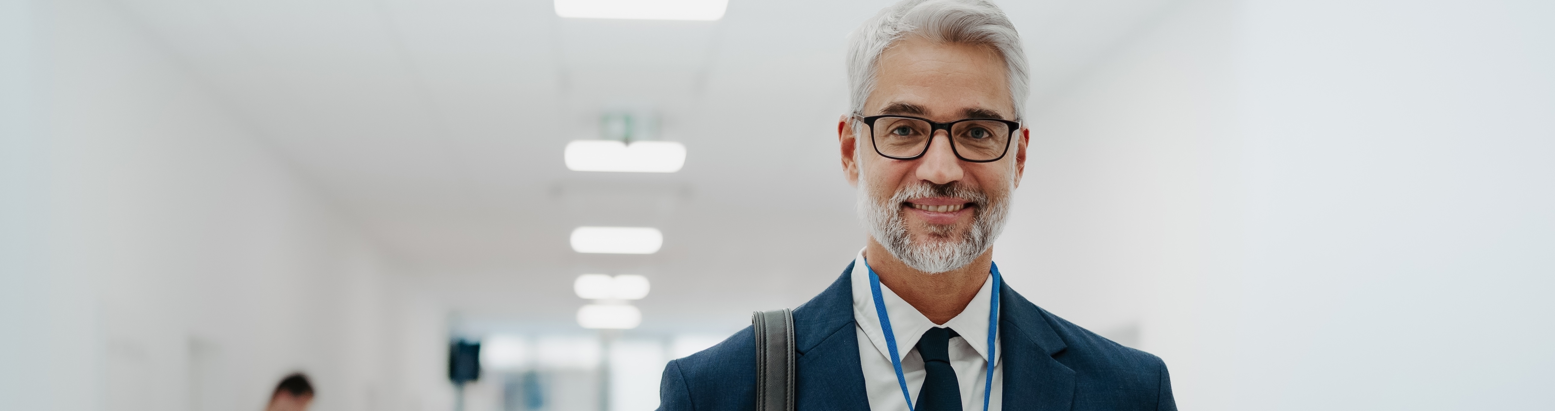 Portrait of pharmaceutical sales representative in medical building