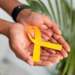 Endometriosis yellow ribbon