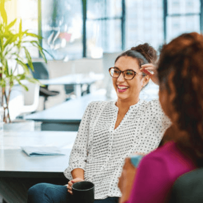 employee smiling