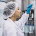 Female in a lab environment