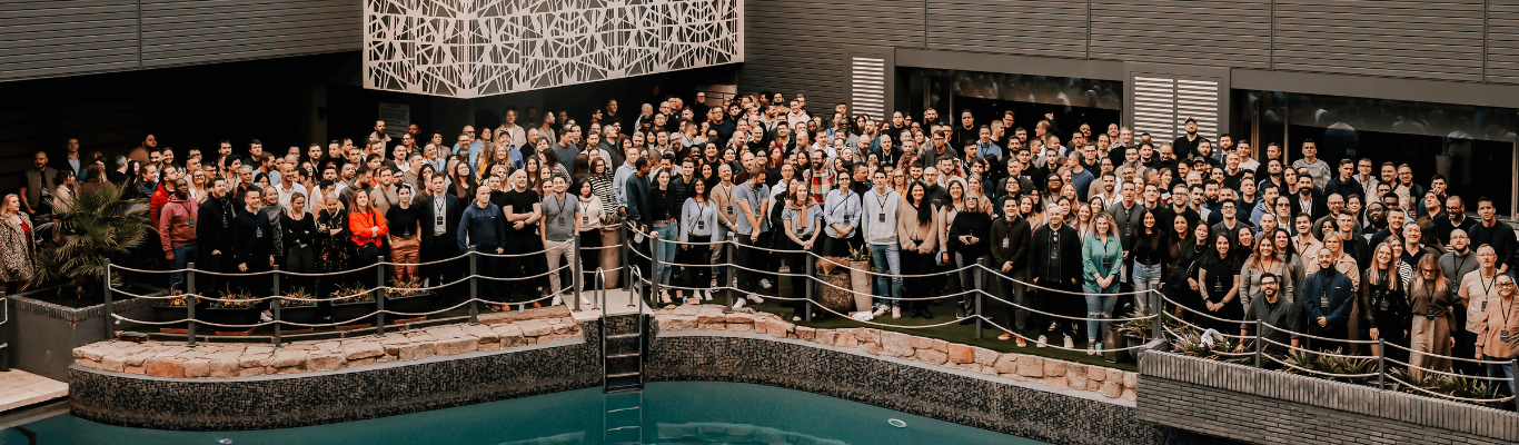 This is a picture of the SmartRecruiters team at a hiring event