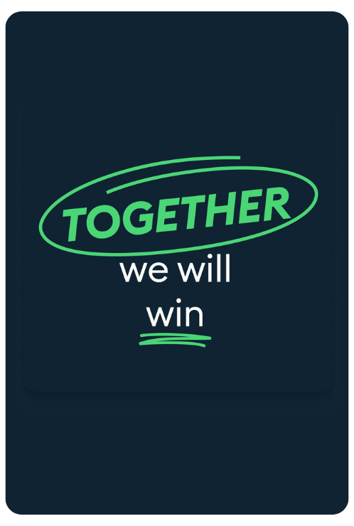 This is an image of the SmartRecrutiers value 'Together we will win'