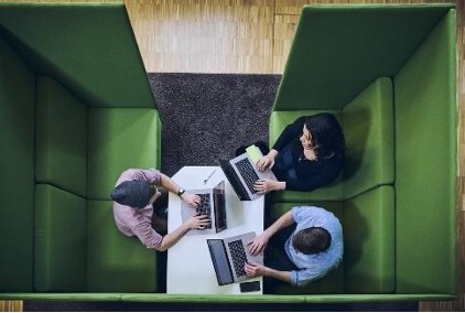 people sat at desk