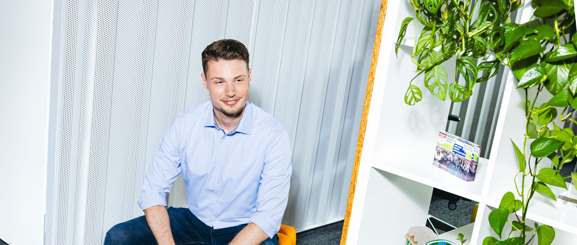 a smiling working professional 