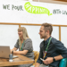 Two members of the Greene King head office team